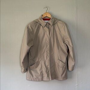 London Fog Beige Utility Jacket 14 regular